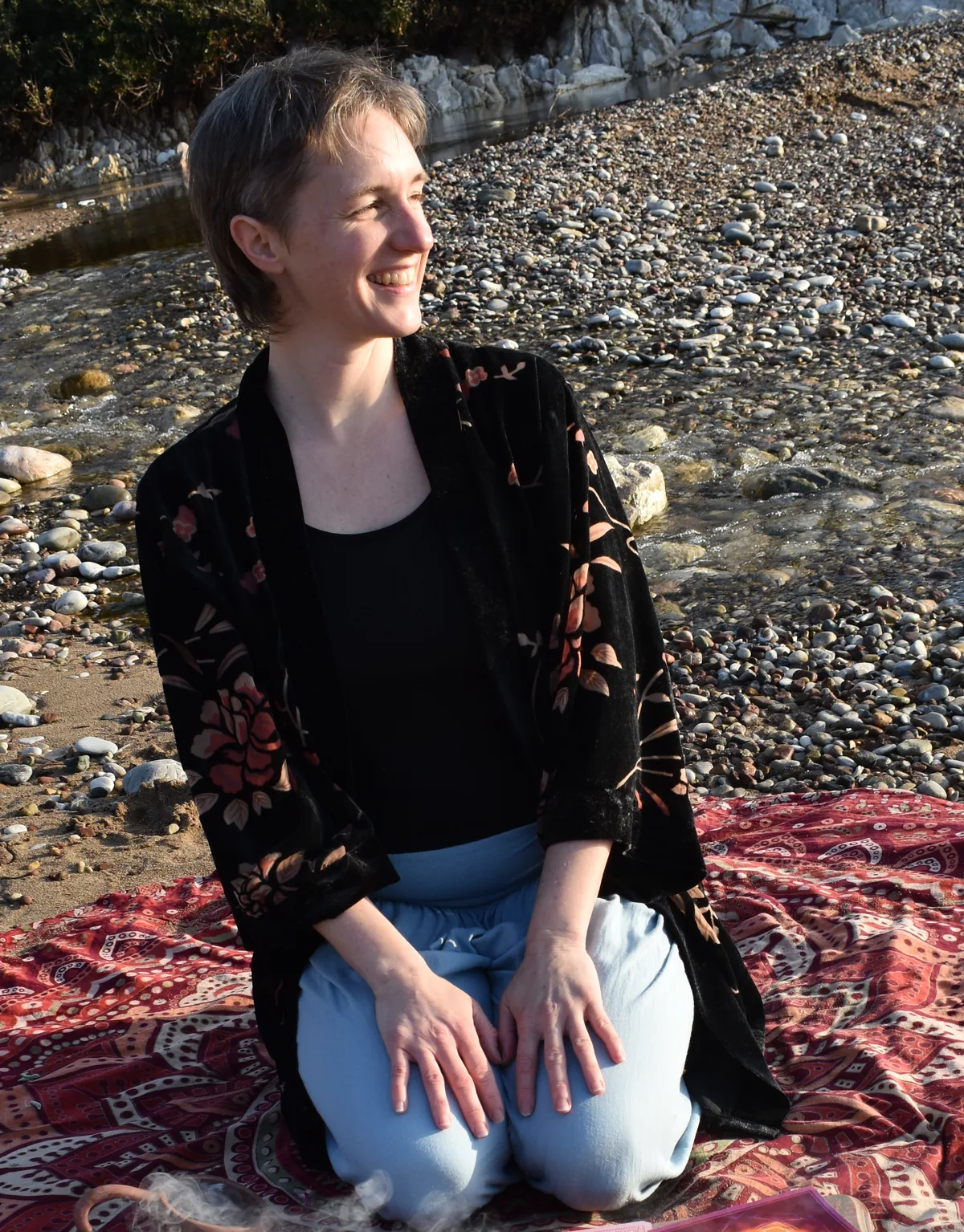 Julie Tiana sur la plage
